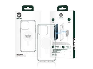 قاب ضد ضربه مگ سیف آیفون 12 و 12 پرو گرین Green iphone 12/12 Pro Clear Magsafe Anti-Shock Case