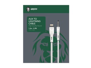 کابل تبدیل جک 3.5 به لایتنینگ گرین Green AUX To Lightning Cable