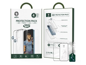 پک 4 در 1 آیفون 13  گرین Green iPhone 13 4 In 1 360° Protection Pack