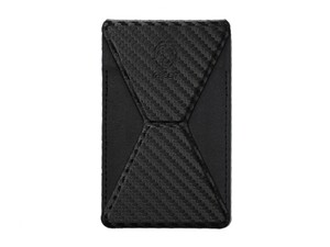 کارت هولدر گوشی طرح فیبر کربن گرین Green Carbon Fiber Prenium Leather Phone Stand