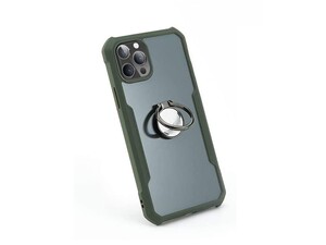 Green Lion Stylishly Tough Shockproof Case with Ring,Shock-Absorption Back Cover Compatible for iPhone 12 / 12 Pro