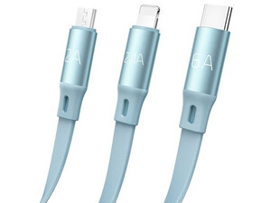 کاابل چندکاره شارژ سریع مک دودو Mcdodo CA-120 3-in-1 Retractable 6A Super Fast Charging Data Cable