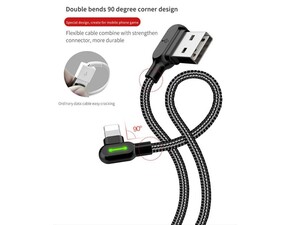 کابل شارژ و انتقال داده لایتنینگ مک دودو Mcdodo 90 Light Lightning Cable 3M CA-467