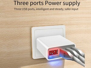 شارژر دیواری فست 3 پورت مک دودو MCDODO 3 Port Travel Charger Adapter CH-503 شارژری ایمن