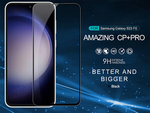 بهترین محافظ صفحه نمایش شیشه ای سامسونگ اس 23 اف ای نیلکین Nillkin Samsung Galaxy S23 FE CP+Pro tempered glass