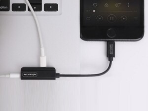 مبدل لایتنینگ به صدا نیلکین Nillkin RockPower audio adapter-Lightning to Lightning&3.5mm