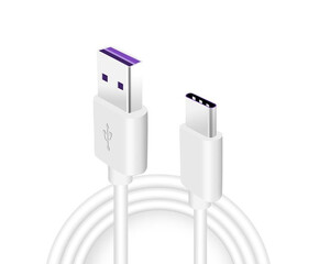 کابل اصلی کوتاه سریع تایپ سی هواوی Huawei HL1480 USB 3.1 To Type C Cable 30cm