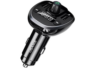 قیمت شارژر فندکی یو اس بی و اف ام پلیر خودرو یوسامز USAMS US-CC115 3.4A Wireless FM Transmitter Car Charger