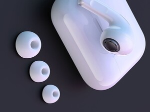 سری سیلیکونی ایرپاد پرو در سه سایز مختلف USAMS 2 Pairs Silicone Protective Caps for AirPods Pro مطابق نمونه اصلی اپل