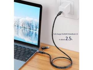 کابل سریع تایپ سی به لایتنینگ یوسامز USAMS U31 Type-C/USB to Lightning Cable 1.2m