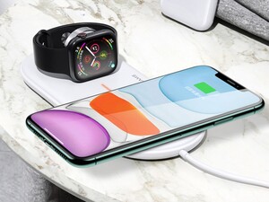 شارژ وایرلس اپل واچ و آیفون یوسامز Usams US-CD119 2in1 Wireless Charger