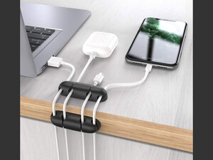 نگهدارنده کابل آها استایل دارای 4 اسلات Ahastyle WG10-4 Silicone Organizer Charger Cable