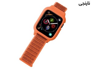 بند نایلونی اپل واچ سری 3/4/5 سایز 42/44 میلی متر پورودو Porodo iGuard Apple Watch 3/4/5 42/44mm Strap + ShockProof Case