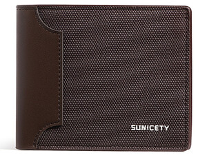 فروش کیف پول مردانه ضد سرقت سانی ستی SUNICETY RFID anti-theft canvas men's wallet S3019