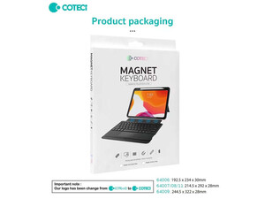 خرید کاور کیبورددار مگنتی آیپد 10 اینچ کوتتسی Coteetci Magnetice Sphit Keyboard Lither Case Ipad 10 64011