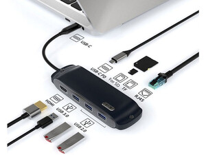 هاب تایپ سی 8 پورت  کوتسی Coteci 8in1 USB-C Hub 16005