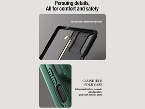 قاب محافظ سامسونگ زد فولد 5 نیلکین Nillkin Samsung Galaxy Z Fold 5 CamShield Fold Case Bracket version