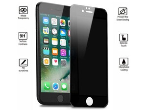 گلس و محافظ صفحه حریم شخصی Mletubl Full Privacy Glass For Iphone 7plus/8plus