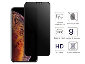 گلس و محافظ صفحه حریم شخصی Mletubl Full Privacy Glass For Iphone XS Max