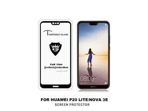 گلس و محافظ تمام صفحه Mletubl Full Glass For Huawei P20 Lite/ Nova 3E