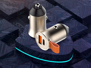 شارژر فندکی فست شارژ تایپ‎سی و یواس‎بی 30 وات الدنیو LDNIO Type-C PD/QC 3.0 Car Charger C509Q