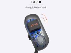 شارژر فندکی و گیرنده بلوتوث اف‌ام‌پلیر خودرو الدنیو LDNIO Car Charger Triple FM C705Q