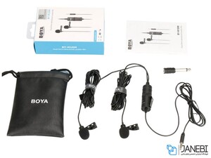 میکروفون دوتایی با سیم بویا BOYA BY-M1DM Omnidirectional Microphone