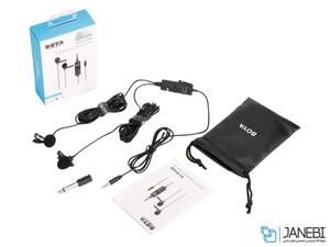 میکروفون دوتایی با سیم بویا BOYA BY-M1DM Omnidirectional Microphone