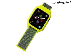 بند نایلونی اپل واچ سری 3/4/5 سایز 38/40 میلی متر پورودو Porodo iGuard Apple Watch 3/4/5 38/40mm Strap + ShockProof Case