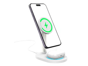 هولدر شارژر موبایل Recci RCW-32 2-in-1 Wireless charger with holder