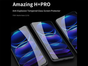 بهترین محافظ صفحه نمایش شیشه ای نیلکین Nillkin Amazing H+ Pro tempered glass screen protector for Xiaomi Redmi Note 12 4G Note 12 5G  Poco X5