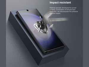 فروش محافظ صفحه نمایش گلگسی اس 24 اولترا نیلکین Nillkin Impact Resistant Curved Film for Samsung Galaxy S24 Ultra