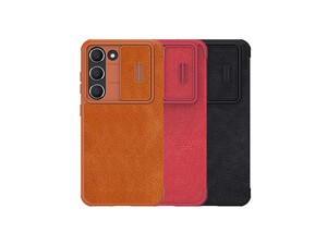 کیف محافظ سامسونگ گلکسی اس 23 نیلکین Nillkin Samsung Galaxy S23 Qin Pro leather case