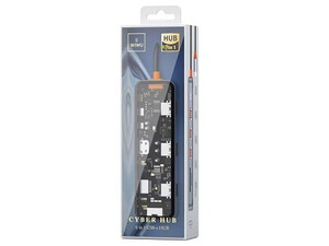 هاب تایپ سی 12 پورت ویوو WiWU New Cyber 12-in-1 Type C Hub Docking Stattion CB012