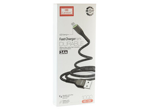 خرید کابل شارژ یو اس بی به لایتنینگ 2.4 آمپر یک متری ارلدام Earldom EC-125 Lightning Fast Charger Data Cable