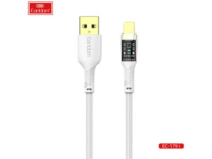 بهترین کابل شارژ سریع یو اس بی به لایتنینگ 3.0 آمپر یک متری ارلدام Earldom EC-179i Lightning cable 3.0A 1.0m