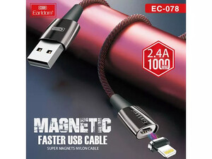 کابل تبدیل مغناطیسی USB به لایتنینگ ارلدام Earldom Magnetic Lightning fast charging cable model EC-078i