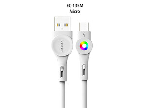 بهترین کابل شارژ سریع میکرو یو اس بی ارلدام EARLDOM EC-135M 3A Fast Charging Cable With LED