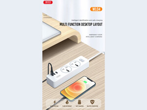 چندراهی برق ایکس او XO WL04 EU 10A Extension Cord Socket 1.8M