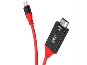 کیفیت کابل HDMI به تایپ سی ایکس او XO-GB005 Type-C Cable To HDMI 4K 2M