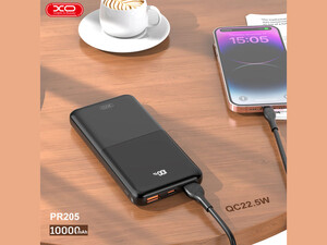 پاوربانک تایپ سی و یو اس بی 22.5 وات 10000 رسی XO PR205 Fast Charging Power Bank 22.5W 10000 mAh