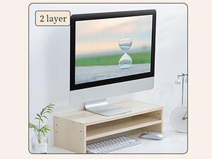 خرید پایه نگهدارنده مانیتور چوبی اوریکو با انتخاب ارتفاع دوگانه 135 میلی متری ORICO-MSR-03 Monitor Holder