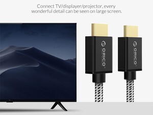 کیفیت کابل اچ دی ام آی  اوریکو ORICO HDMI to HDMI2.0 HD Adapter Cable HD501