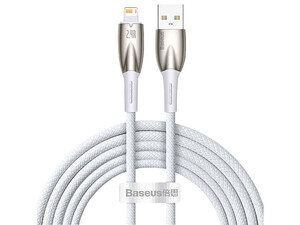 کابل شارژ لایتنینگ 2.4 آمپر یک متری بیسوس Baseus Glimmer Fast Charging Data Cable CADH000201