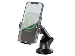 قیمت هولدر و شارژر وایرلس داخل خودرو 15 وات ایکس‌او XO car holder WX027 with inductive charging 15W