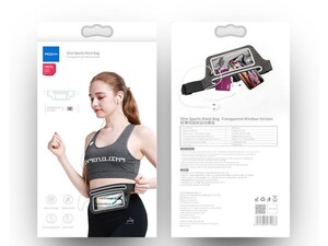 کیف کمری ورزشی راک Rock RST1038 Fashion Slim Sports Waist Bag-Transparent Window Version