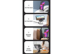 شارژر وایرلس چند کاره RECCI RCW-30 15W Wireless Charger Desktop Stand