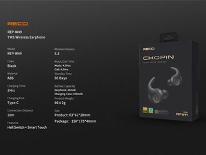 هدفون بی سیم رسی Recci REP-W49 Chopin Bluetooth earphone