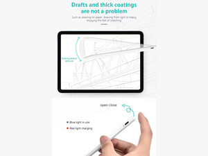 Coteetci Drawing pen Tri-fold voltage Semi-transparent PC shell Mini6 set 61029-BK