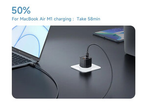 خرید ارزانترین آداپتور دو پورت 33 وات مک دودو Mcdodo GaN PD Fast Charging CH-415